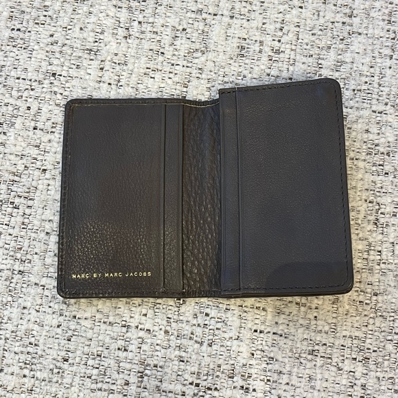 Marc By Marc Jacobs grey leather wallet card case New without tags - Picture 4 of 16